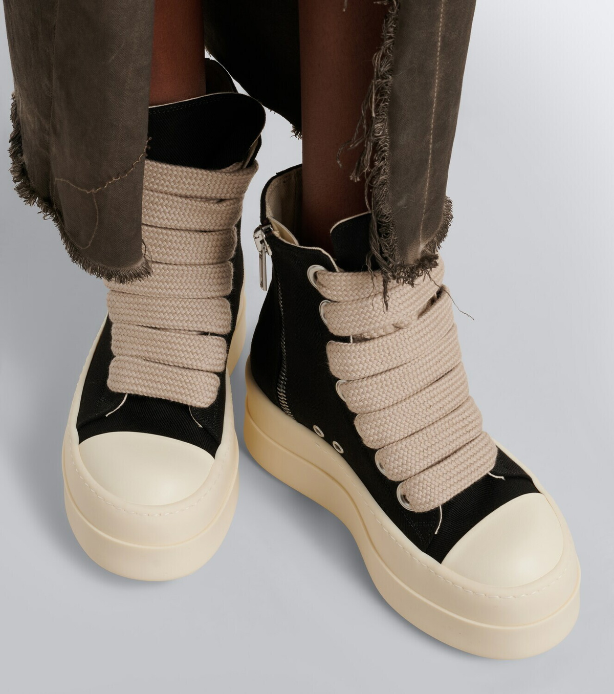 Rick Owens DRKSHDW Jumbolace canvas sneakers