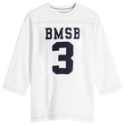 Beams Boy Women's 3/4 Sleeve Football T-Shirt in White 