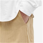 Universal Works Men's Herringbone Cotton Braga Pant in Sand