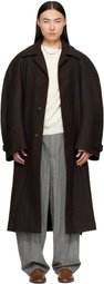 Hed Mayner Brown Twill Coat