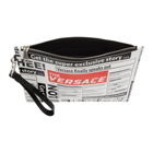Versace White and Black Tabloid Pouch