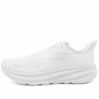 Hoka One One Men's Clifton 9 Sneakers in White/White