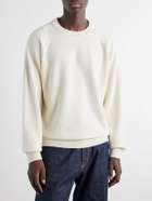 ATON - Cotton and Wool-Blend Sweater - Neutrals