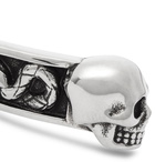 ALEXANDER MCQUEEN - Skull Burnished Silver-Tone Cuff - Silver