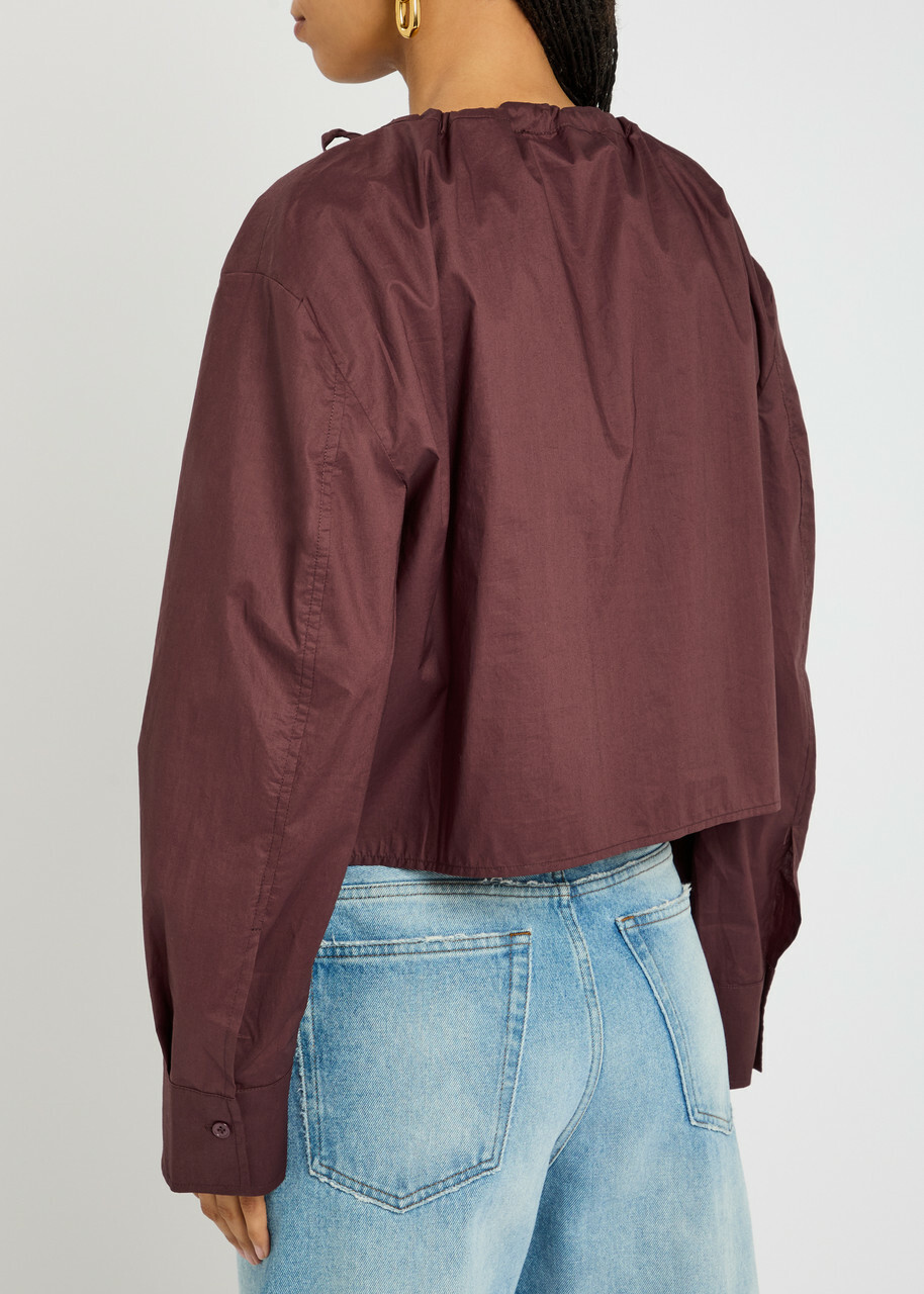 Day Birger ET Mikkelsen Birch Chintz Cotton Shirt Burgundy