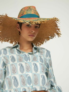 ETRO - Printed Raffia Hat
