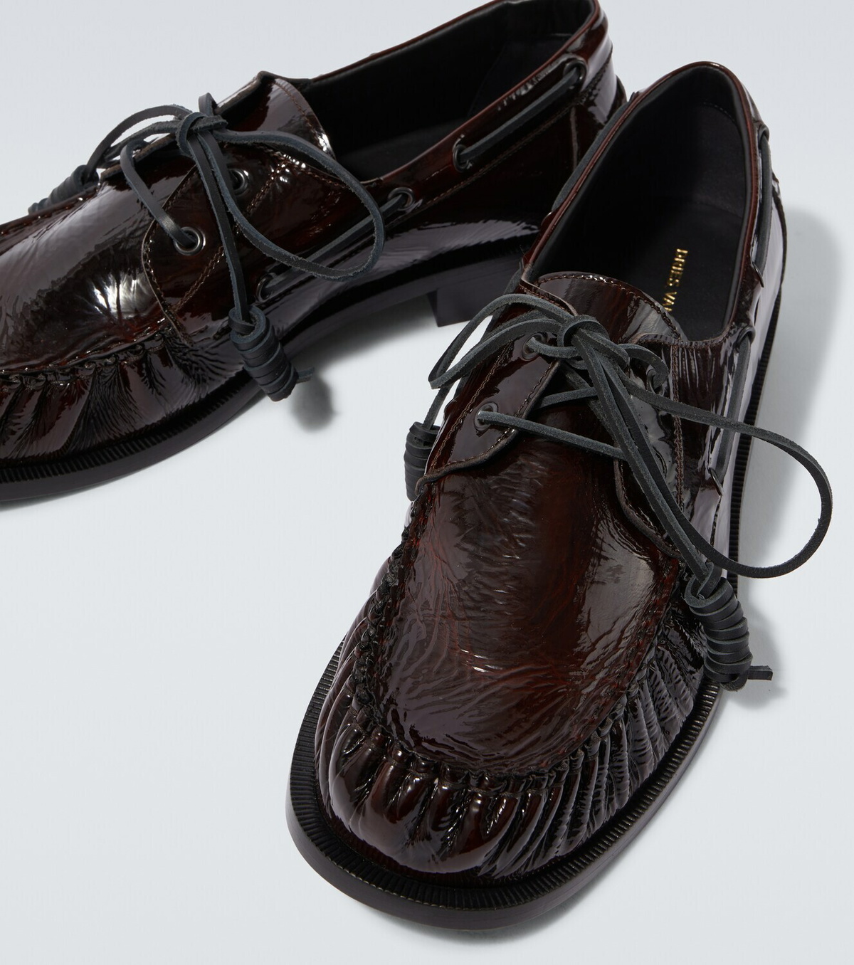 Dries Van Noten Patent leather boat shoes Dries Van Noten