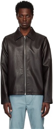 Séfr Brown Truth Faux-Leather Jacket