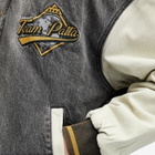 Patta Men's Homerun Denim Varsity Jacket in Black