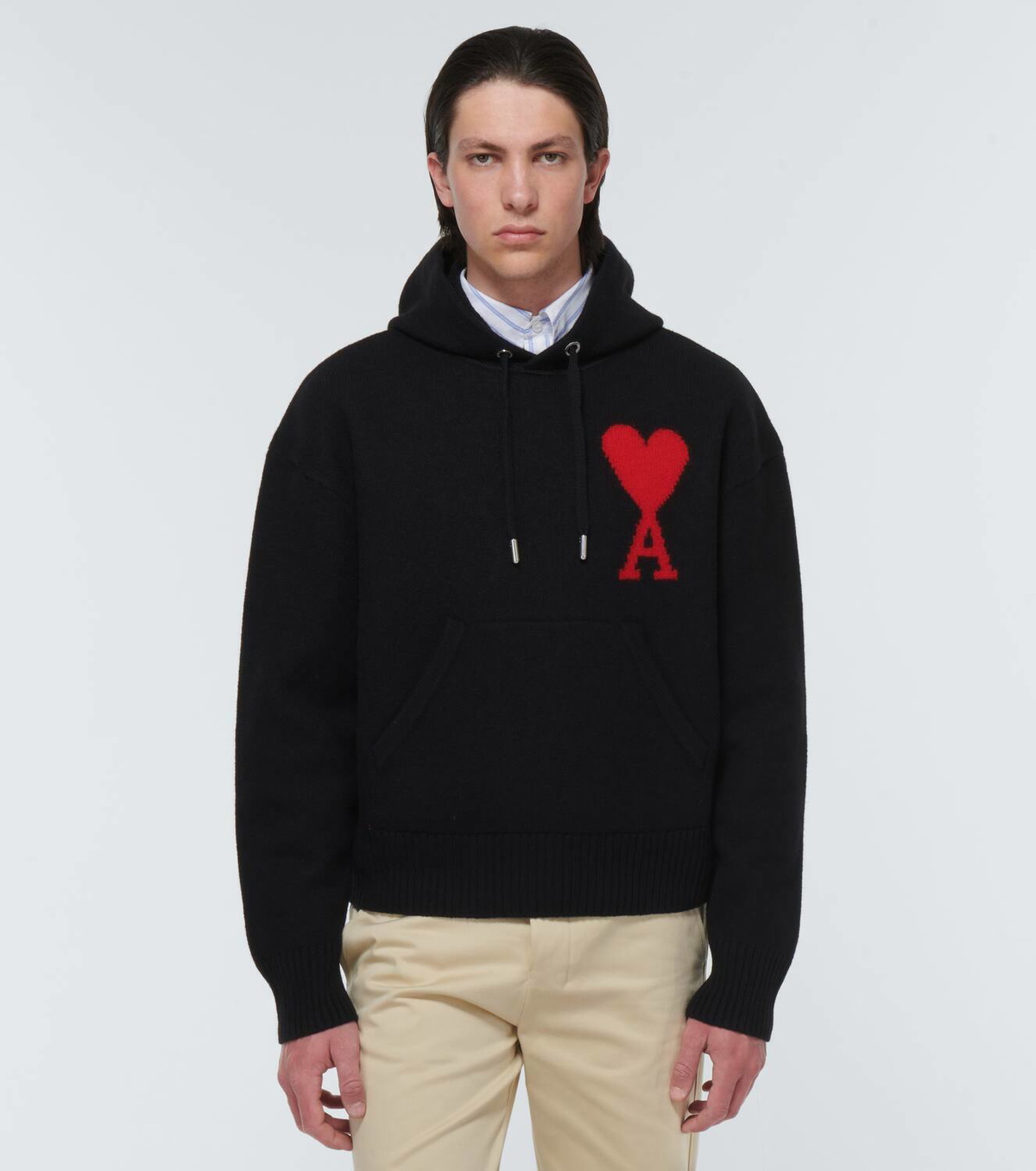 Ami Paris Ami De Coeur virgin wool hoodie AMI