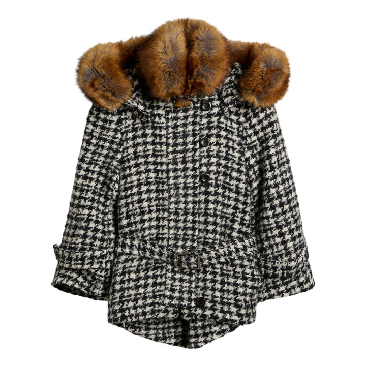 Photo: KNWLS Women's BABY Parka Jacket in Houndstooth