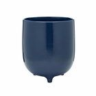 The Conran Shop Piede Footed Speckle Plant Pot in Blue