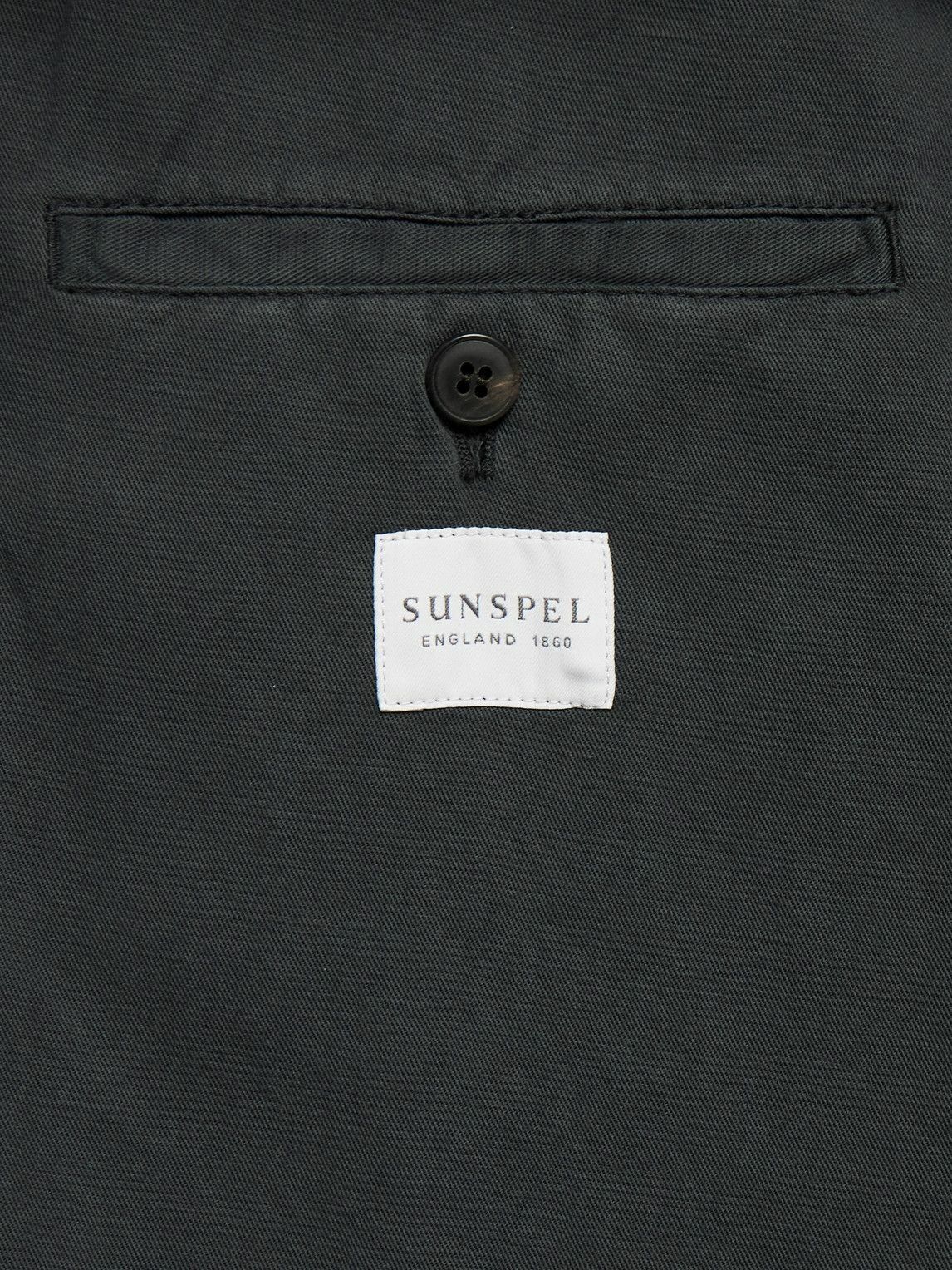 Sunspel - Unstructured Garment-Dyed Cotton and Linen-Blend Blazer - Gray