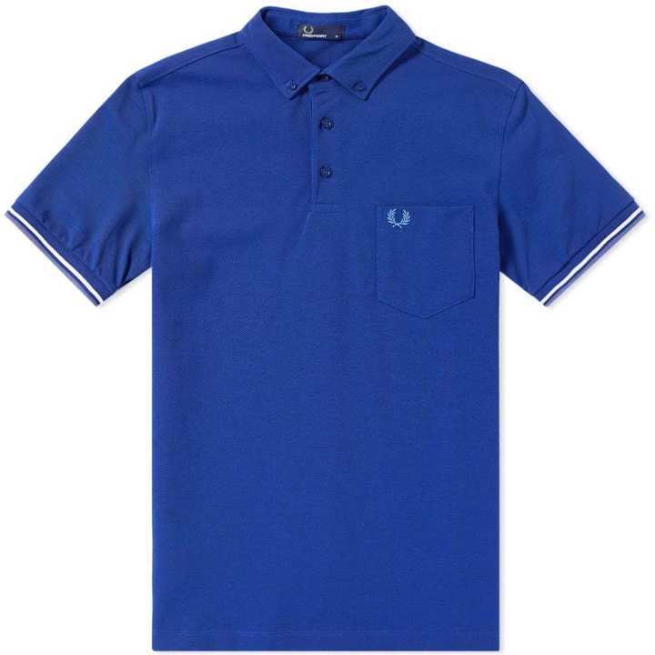Photo: Fred Perry Oxford Pique Polo Blue