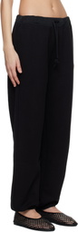 Carven Black Jersey Jogger Sweatpants