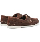 Quoddy - Downeast Suede and Leather Boat Shoes - Brown