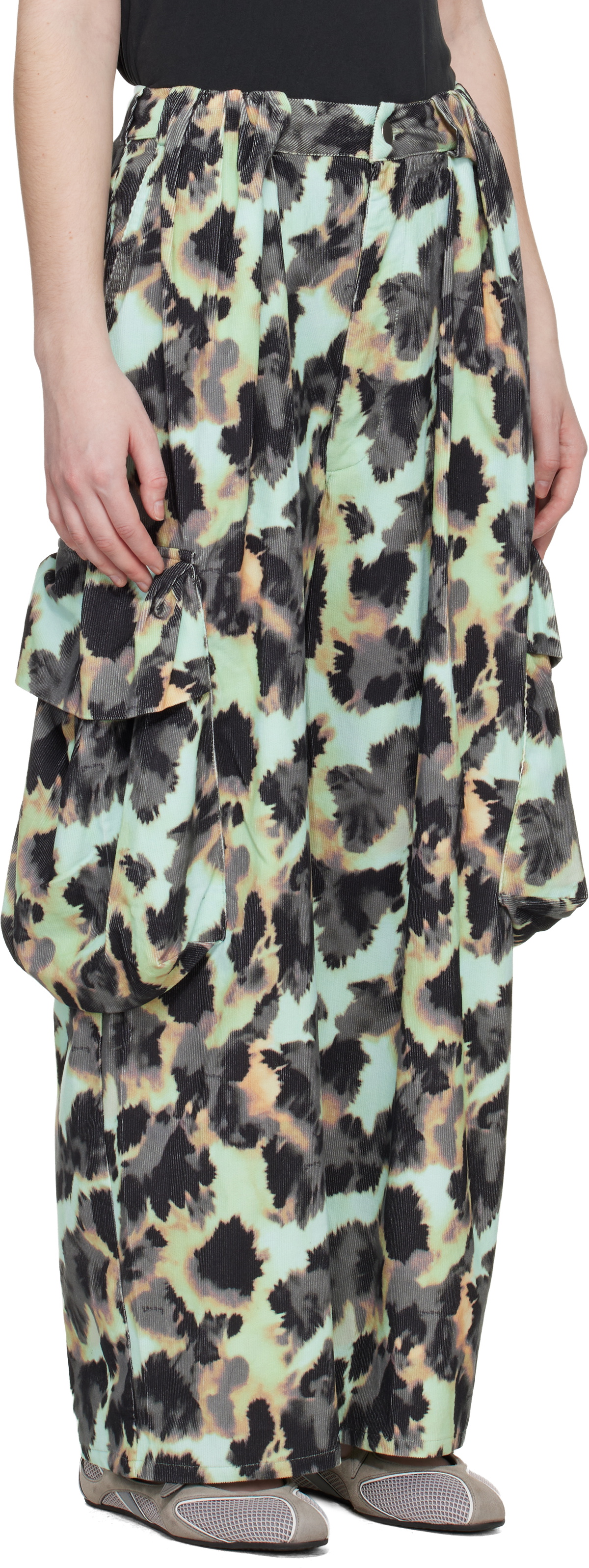 Collina Strada Multicolor Pleated Cargo Pants