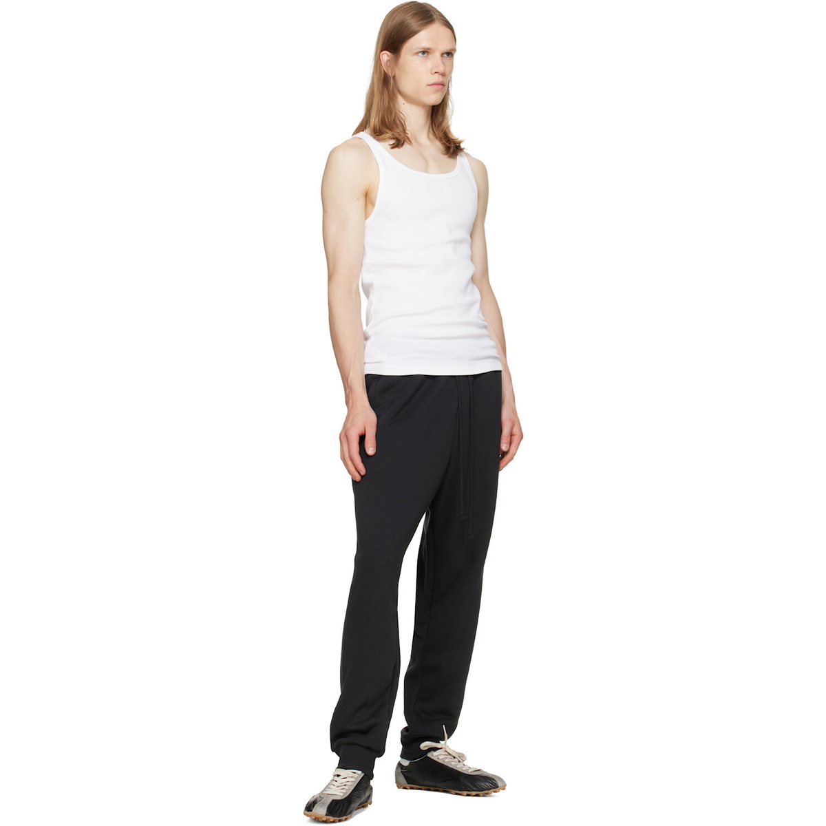 SKIMS Three-Pack White SKIMS Cotton Rib Tank Tops