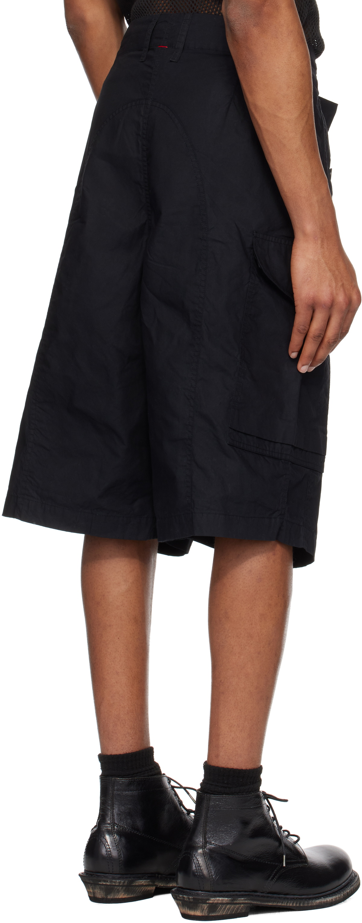 CASEY CASEY Black Mamo Cargo Shorts
