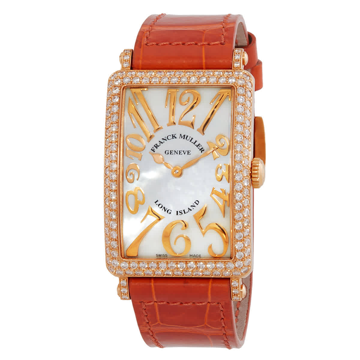 Franck Muller Long Island Quartz Diamond White Mother of Pearl Dial Unisex Watch 952 QZ REL MOP D 5N