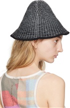 Eckhaus Latta Gray & Black Amoretto Bucket Hat