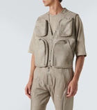 Rick Owens Leather cargo vest