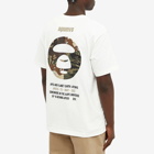 Men's AAPE Mixed Camo Moon Face T-Shirt in Ivory