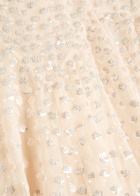 Needle & Thread Sequin-embellished Tulle Gown Cream