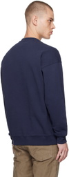 Moschino Navy Bonded Logo Sweatshirt