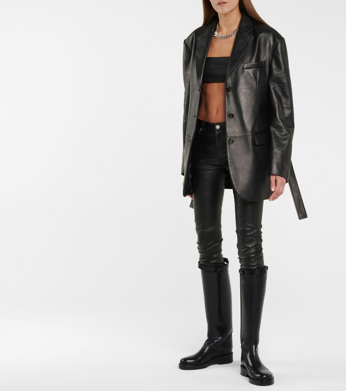 Ann Demeulemeester - Leather riding boots Ann Demeulemeester