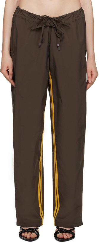 Photo: TheOpen Product Brown Striped Lounge Pants
