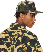 BAPE Green & Beige Map Camo Cap