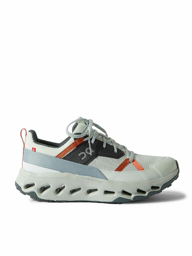Photo: ON - Cloudhorizon Rubber-Trimmed Mesh Sneakers - Gray