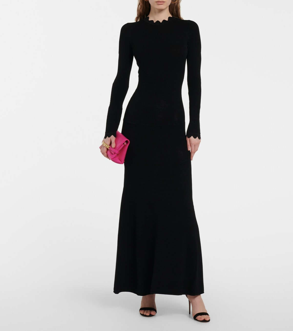 victoria beckham sheer dress Victoria Beckham Pairs a Sheer Pink Dress With Thigh-High Boots