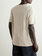 Balmain - Logo-Print Cotton-Jersey T-Shirt - Neutrals