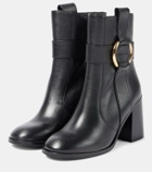 See By Chloé Zelda 90 leather ankle boots