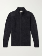 S.N.S. Herning - Robust Merino Wool Zip-Up Sweater - Black
