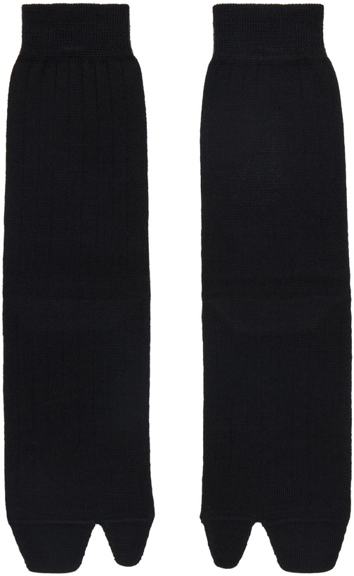 Photo: Maison Margiela Black Tabi Socks