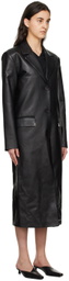 Han Kjobenhavn Black Slim Faux-Leather Jacket