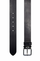 Diesel 4 cm crinkle leather belt - Belts Mens in Black