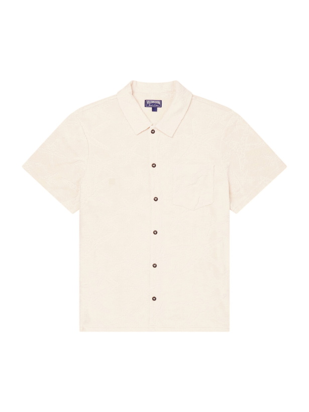 Photo: Vilebrequin - Charli Camp-Collar Organic Cotton-Blend Terry Shirt - Neutrals