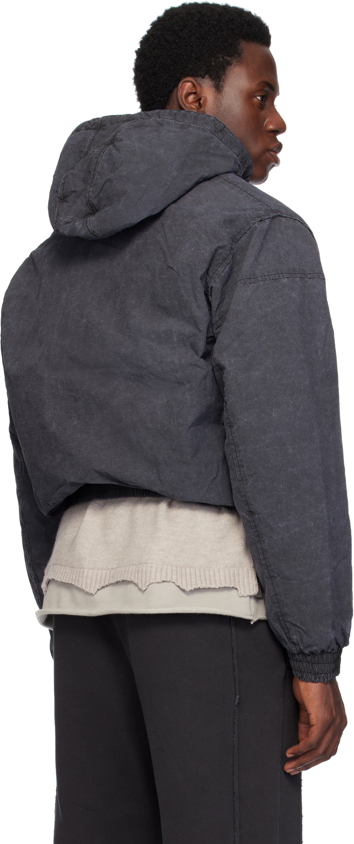 Izzue Gray Hooded Jacket