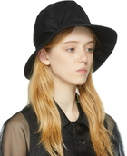 UNDERCOVER Black Cotton Beach Hat
