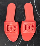 Dolce&Gabbana Logo leather slides