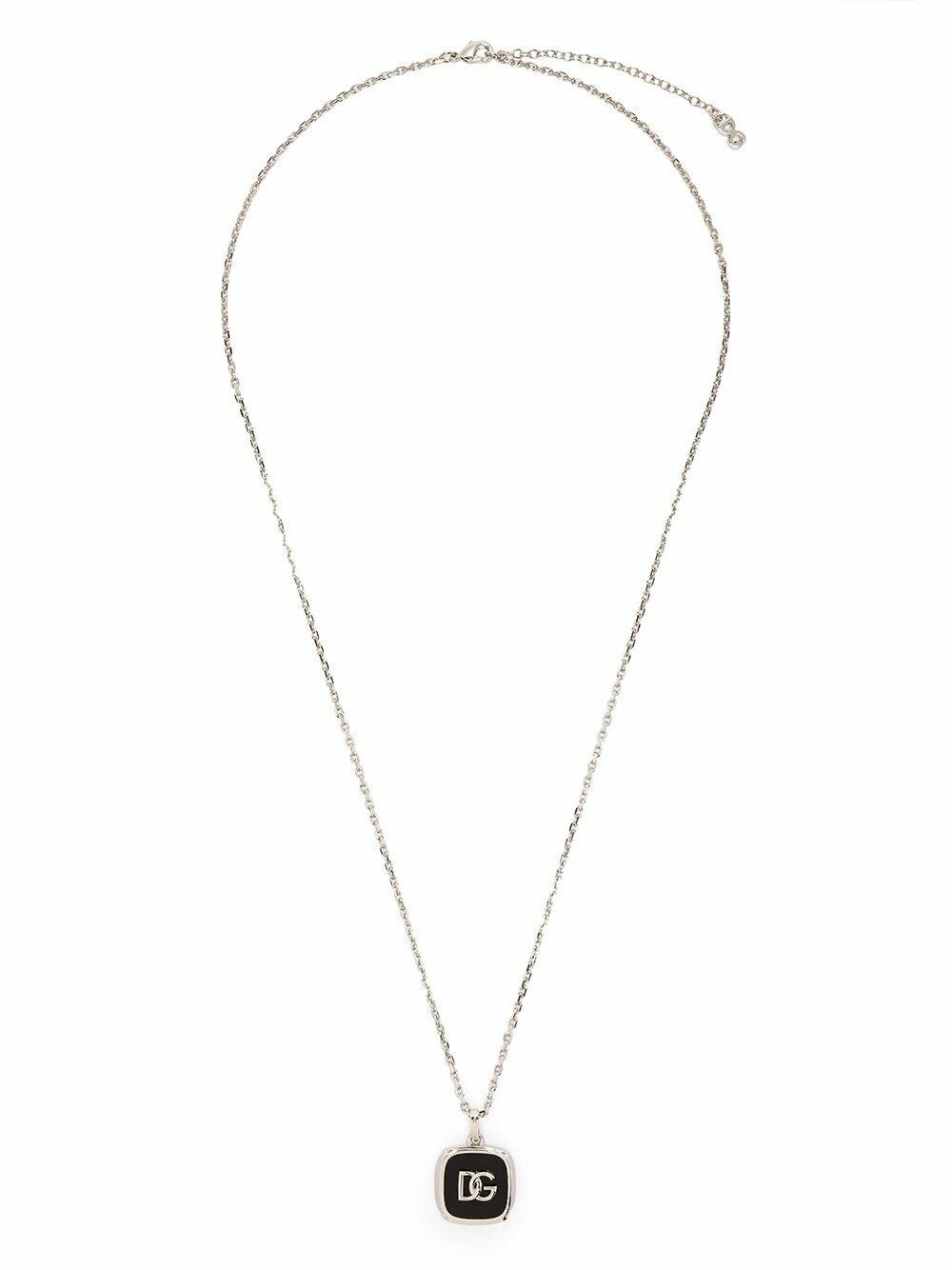 Dolce & Gabbana Silver-Tone Logo Necklace