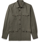 Rubinacci - Sahariana Linen Jacket - Green