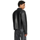 HELIOT EMIL Black Tremor Leather Jacket