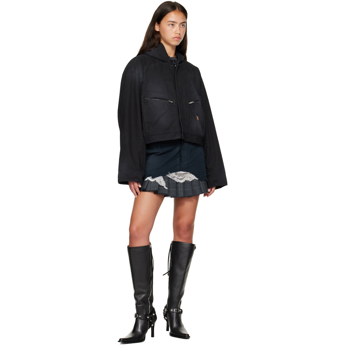 Balenciaga Black Cropped Jacket