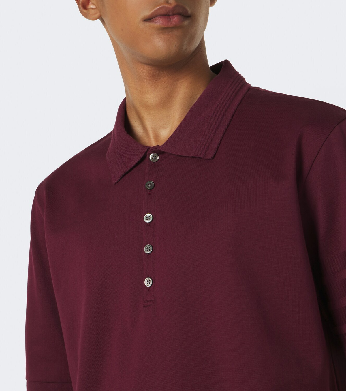 Thom Browne 4-Bar cotton polo shirt