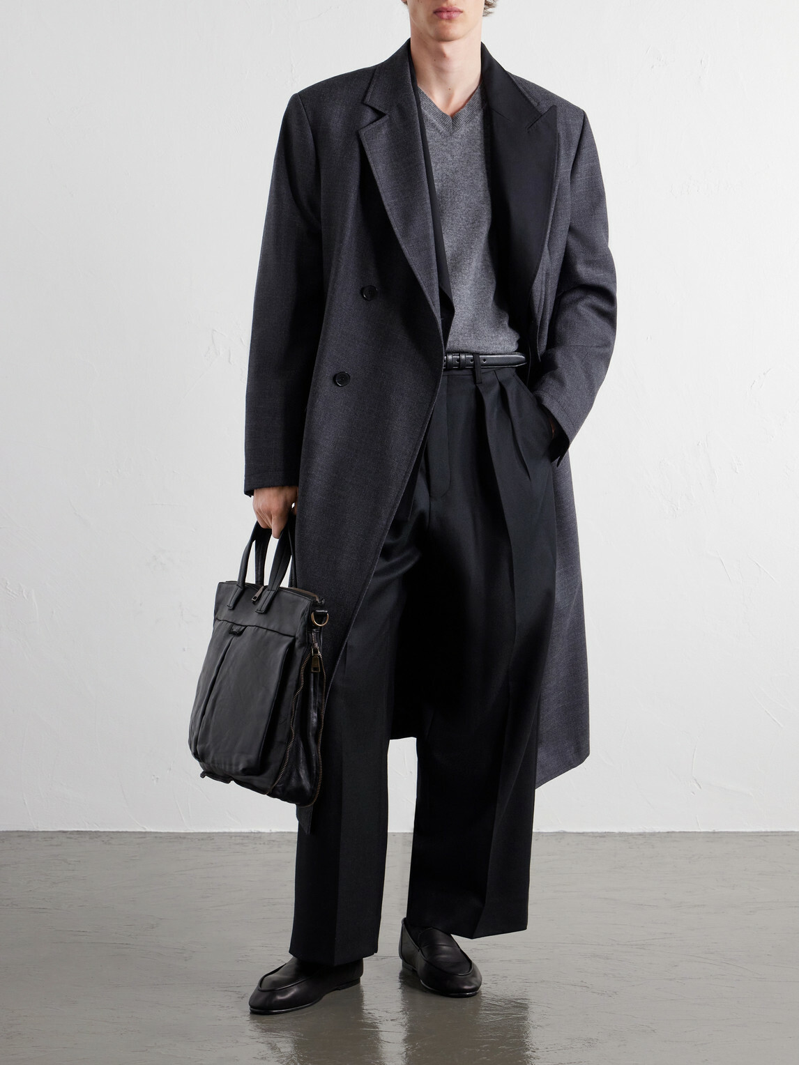 Officine Creative - Helmet/046 Full-Grain Leather Briefcase - Black